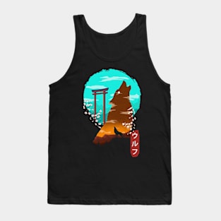 Japanese wolf Tank Top